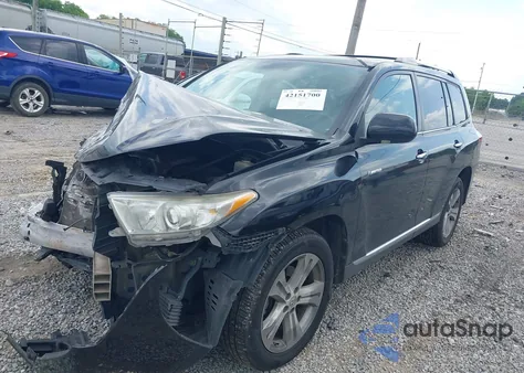 2012 Toyota Highlander Limited z USA, uszkodzony, nr VIN 5TDDK3EH4CS144826